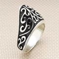 Archery Thumb Ring 925 Sterling Silver for Men, Handcrafted Boho Archery Thumb Ring Mens Jewelry Fashion Gift for Him. 