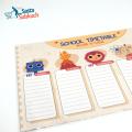 School Timetable A4 Size Laminate With Board Marker wall planner. 