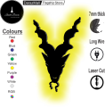 InsideDecors (ID) ISI 3D Markhor Logo LED Wall LED  Lamp/silhouette – Pak Army Pride Wall Decor, Gaming Room WALL LED Light, Pakistani National Symbol – Patriotic Night Light for Home & Office. 