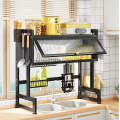 Over The Sink Dish Drying Rack, double sink rack,double cabin sink rack, Kitchen Counter Organizer, Large Dish Rack Drainer for Space Saver Storage Shelf, Fruit Basket Stand, Dining Table & Kitchen Counter Organizer, Vegetable Basket , Vegetable Stand. 