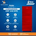 Haier Refrigerator - HRF-246 EPB/EPC/EPR 9 Cu Ft/E-Star Series (Deepest Freeze +Direct Cool+ 1 Hour Icing Technology +Wide Voltage+ Glass Door) 10 Years Warranty.. 