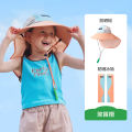 ZOOAIN 2024 KK tree children's sun hat with large brim for boys and girls baby sunshade hat anti-UV beach summer. 