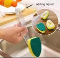 Soap Dispenser Scrubber Cleaner Dish Wand Brush Scrub Refill Washing Kitchen. 