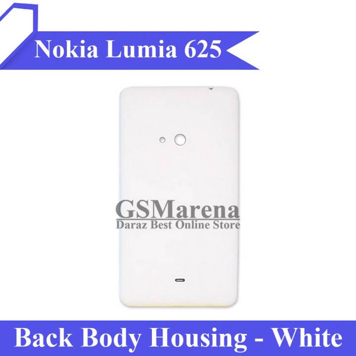 Nokia Lumia 625 White Premium High Quality Back Casing Housing