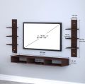 Wooden Set Top Box Stand Wall Mounted TV Cabinets Wall Selves Holds Speaker, Cable Boxes, Streaming Device, Game Console, Remote, WIFI Router and More. Wooden Wall Shelf. 