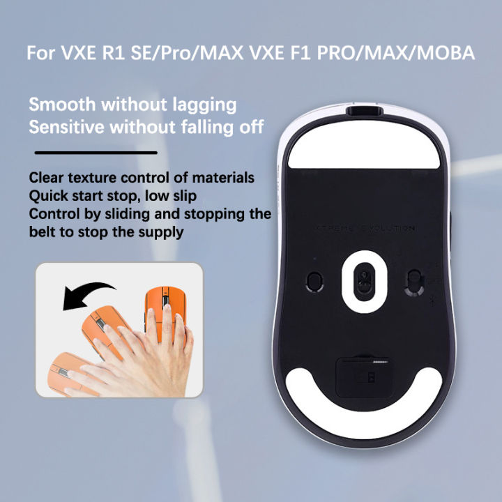 Mouse Foot Sticker For VXE R1 SE/Pro/MAX/for VXE F1 Pro/MAX Gaming Mouse Non-Slip Pad E-Sport Gamer Accessories Tetuo