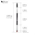 DUcare Eyebrow Brush Eyelash Comb makeup brushes Dual Ended Angled brush Spoolie brush 2 in 1 Lash eyebrow brush set makeup tool. 