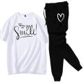 Red Stylish Printed Tracksuit For Girls & Womens - Soft & Comfortable Fabric T Shirt & Trouser Printed Tracksuit. 