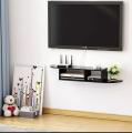 2 Tier Modern Wall Mount Floating Shelf TV Console 40x10x10 inch for Cable Boxes/Routers/Remotes/DVD Players/Game Consoles. 