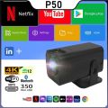 P30, P330 & P50 Smart Android 11 Projector Quad Core Dual Wifi6 Support 4K 1080P BT5.0 native 1280*720P Allwinner H713 Home Cinema Outdoor Indoor Projector better than HY300 HY320. 