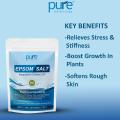 Pure Herbology Epsom Salt (Magnesium Sulphate) For Bathing, Relaxing Foot and Pain Relief Therapeutic Spa Treatment & Refreshing Body, 500gm. 