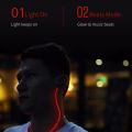 ROCK Mulu 4.0 Wireless Bluetooth Earbuds In Ear Headphones Neck Hanging Handfree Earphone Flash LED Wire. 