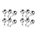 12 Pcs Stainless Steel Short Handle Spoons Mini Salt Spoons Condiments Spoon Dessert Spoon Tea Coffee Spoons,Silver. 