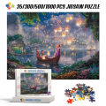 Disney Princess High Quality Cardboard Puzzles Tangled Anime Jigsaw Puzzle 1000 Pieces Puzzles for Adults Children Toys with Box BruberryBe. 