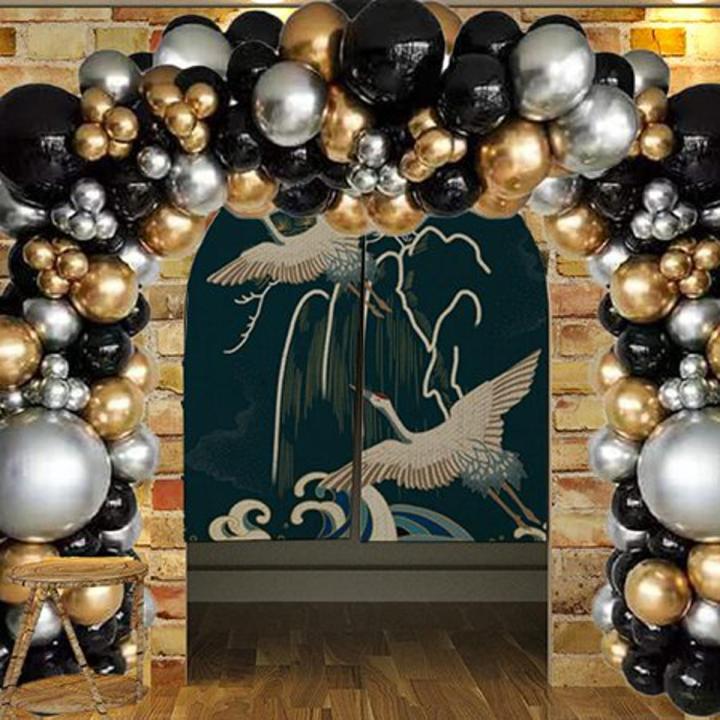Pack of 50 ( 20 golden, 15 gray & 15 Silver ) Party Balloons 14 Inch High Quality Latex Balloons for Golden, Gray And Silver Theme Birthday Party Decoration, Weddings, Baby Shower, Bridal Shower
