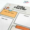 Daily Planner A4 Size Laminate with Board Marker Planner for Daily Task. 