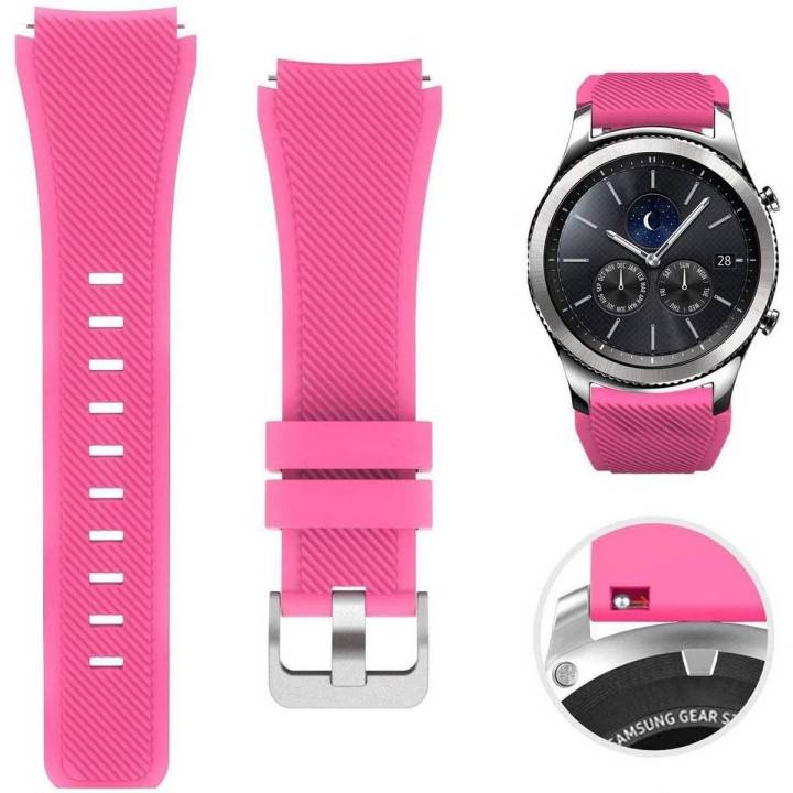 Samsung Gear S3 Frontier/Classic Watch Silicone Bracelet, Sports Silicone Band Strap Replacement Wristband for Samsung Gear S3 Frontier / S3 Classic