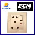 Power Plug 16A China Fitting Sheet China Switch Board - ECM Metal Series. 