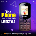 VGOTEL i102 - Without Camera - 1.77 Inch Display - Dual Sim - 1000mAH Battery - PTA Approved - Auto call recording - 1000 Contact Save memory - Wireless FM Radio -  magic Voice - 1 Year Brand warranty. 