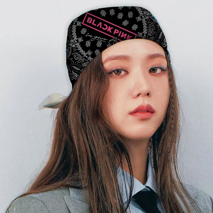 Blackpink%20Bandana%20for%20blink%20KPOP%20scarf%20headband%20neckband%20facemask%20(Silk%20Printed)%20-%20Image%202