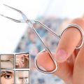 Eyebrow Tweezer Scissor Handle Flat Straight Tip Hair Plucker Stainless Steel Brow Tweezer. 