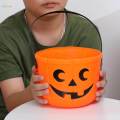 Halloween Pumpkin Bucket Candy Bucket Halloween Props Candy Basket Portable Decor Gift Basket Thanksgiving with Handle Trick or Treat Bucket. 