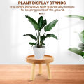 Wooden Plant Stand Flower Pot Base Holder Round for Indoor Outdoor. 