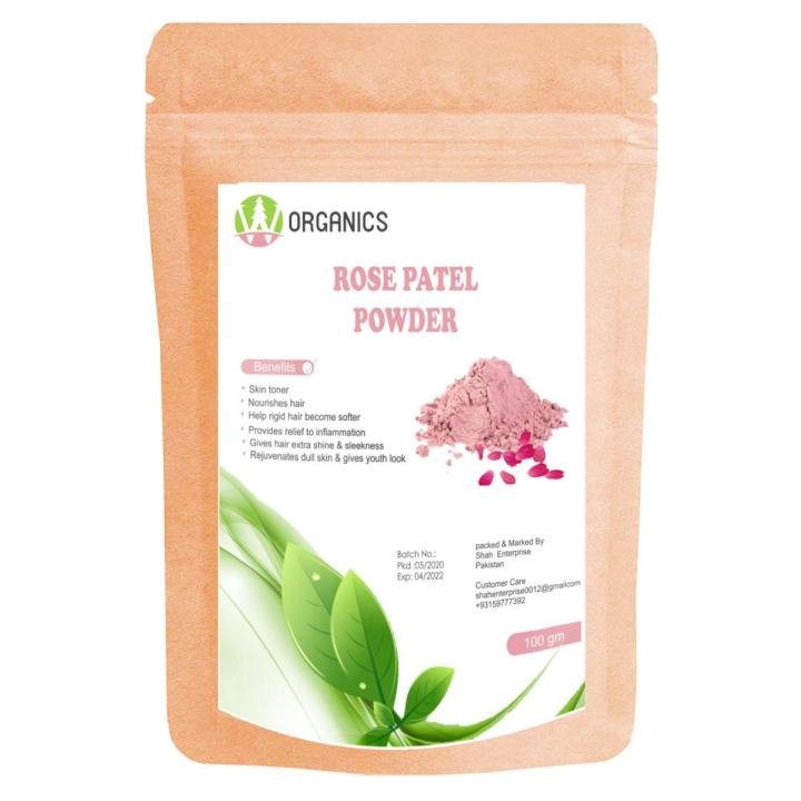 Pure Organic Rose_Petal Powder 100 gm | Daraz.pk