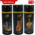 Perfumed English Body Spray Pack of 3 Gift Set Splash |Fire| Adventure Big Bottle 150ml Each Long Lasting Al Arabia Brand For Men and Women |Best Seller Gift Pack High Executive upper level Quality |Perfumed Body Spray For Wedding Gift Pay Less buy More. 