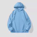 Douyin Kuaishou, a substitute for the hair ice silk sunscreen clothing, men's summer couple jacket, American hooded windbreaker, thin style. 