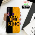Huawei Y6P Back Cover Boys - King Style Mobile Back Pouch - Airbag Case Anti Shockproof Phone Case. 