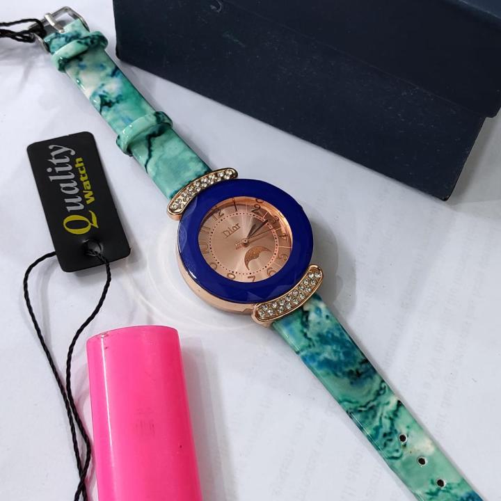 Ladies%20Armitron%20Women's%2075/5410%20Diamond-Accented%20Leather%20Strap%20Watch%20-%20Image%202