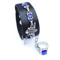 Anime Naruto Shippuden Konoha Leaf Village One Piece Attack on Titan BLEACH Black Butler FAIRY TAIL Logo Bracelet Ring Punk Rive. 