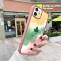 JIUMOO Case For Infinix Note 11 Pro Case Cartoon Colorful Maple Leaves Thin Shockproof Square Edge Silicone TPU Casing Full Lens Cover Camera Protect Cases Soft Case. 