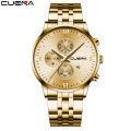 New CUENA/ Caddy Men's Watch Quartz Watch Steel Band Calendar Fashion Watch Factory. 