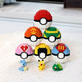 Poké Ball Tiny Particle Building Blocks Lego Homemade Handmade Gift Boyfriend Boys Birthday Gift Pikachu Toys. 
