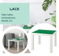 IKEA LACK Side Table- white Green 55x55 cm. 