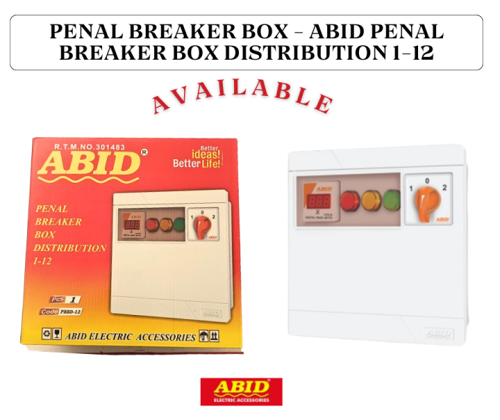 DP Box - ABID PENAL ELectric BREAKER BOX DISTRIBUTION 1-12 |  MODEL - PBBD-12