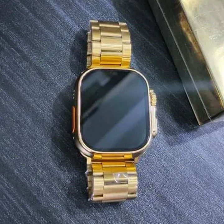 T10 Ultra Golden Edition Smart watch | 49MM Display | BT Calling, Custom Wallpaper | Water resistance