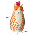 Dotted Cat Vase Aable Cartoon Kitten Flower Vase for Real Dried Flowers Cute Desktop Decoration for Indoor Plants Resin Floral Holder for Floral Arrangement Container. 