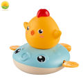 Kid Bath Clockwork Water Spray Rubber Duck Toy Children Bathroom Temperature Check Play Game Education Baby Toys For 12 Months. 