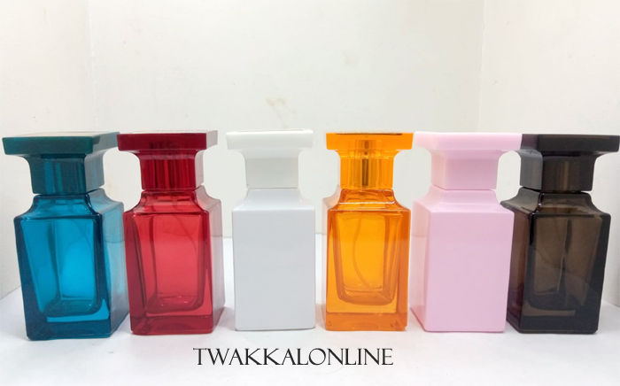 50 ML Empty Glass Perfume Spray Bottle-Unique Colours-Good Quality