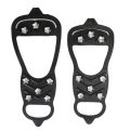 Pair of 8 Teeth Stud Crampons | Anti-Slip Ice Grips for Shoes | Rubber Spikes for Hiking, Trekking, Camping (Size 38–45) shoes not including. 