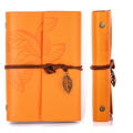 Vintage Retro Loose-leaf Notebook Faux Leather Leaf Notepad Journal Diary Gift. 