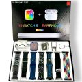 i30 Pro Max Suit Hi watch 9 Ultra 11 in 1 Set Smart watch with Free Airbuds, 5v Adapter and Aluminum Case-i20 Ultra suit max | 49mm Big HD Display | Bluetooth calling and touch watch. 