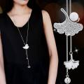 New Hoop Statement Necklaces & Pendants for Women 2020 Vintage Crystal Long Necklace Female Collier Femme Party Jewelry Gift. 