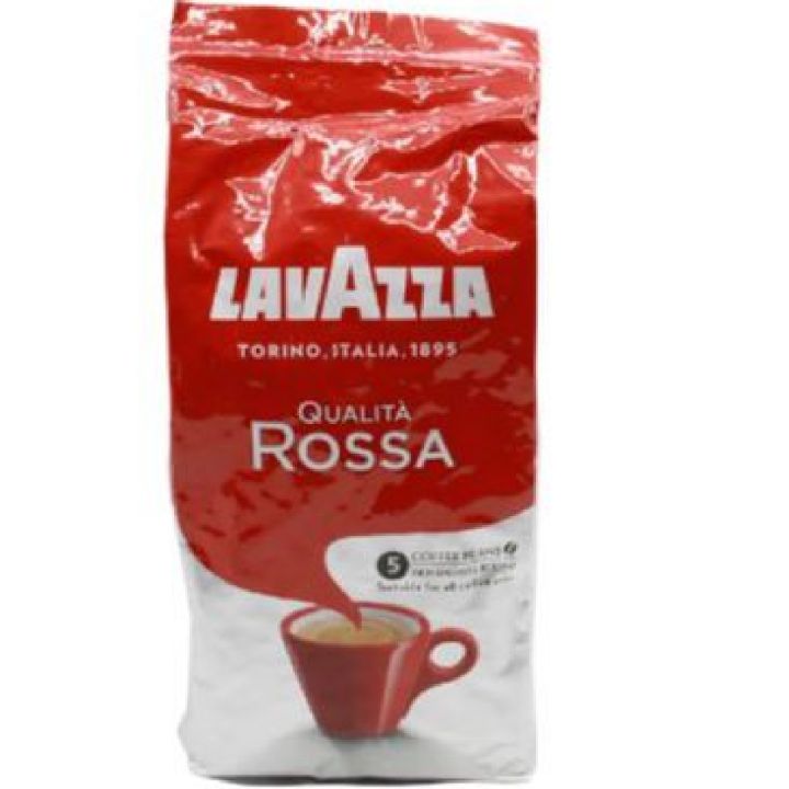 Lavazza Qualita Rossa – 0.5g Bag of Espresso Beans - Authentic Italian, Blended and Roasted in Italy, Chocolate Flavour, Full Body and Intense Aromas