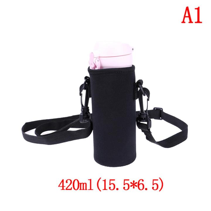 420ml-1500ml water bottle carrier insulated cover bag holder strap travel