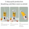 Wireless Portable Juicer Blender USB Rechargeable Electric Fruit Juice Maker Cup, 2 in 1 Juicing & Direct Drinking Design, Mini Smoothie Mixer for Fresh Fruit Juice, Shakes and Smoothies, Lightweight Personal Blender for Kitchen Office Gym Travel Camping. 
