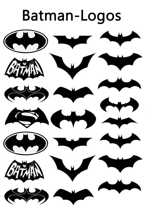 Batman Logos Stickers for Laptop Car Bike Phone Stickers
